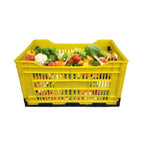 Bhoomi Bharat Industrial - Grade Multipurpose Plastic Storage Crate - 300 × 200 × 200mm (Durable, Stackable) - BhoomiBharat