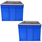 Bhoomi Bharat Industrial - Grade Multipurpose Plastic Storage Crate - 400× 300× 220mm (Durable, Stackable) - BhoomiBharat