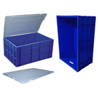 Bhoomi Bharat Industrial - Grade Multipurpose Plastic Storage Crate - 500× 325× 200mm (Durable, Stackable) - BhoomiBharat
