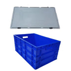 Bhoomi Bharat Industrial - Grade Multipurpose Plastic Storage Crate - 500× 325× 200mm (Durable, Stackable) - BhoomiBharat