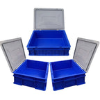 Bhoomi Bharat Industrial - Grade Multipurpose Plastic Storage Crate - 600× 400× 175mm (Durable, Stackable) (Copy) - BhoomiBharat