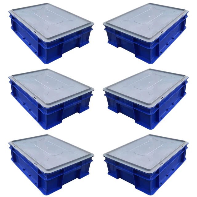 Bhoomi Bharat Industrial - Grade Multipurpose Plastic Storage Crate - 600× 400× 175mm (Durable, Stackable) (Copy) - BhoomiBharat