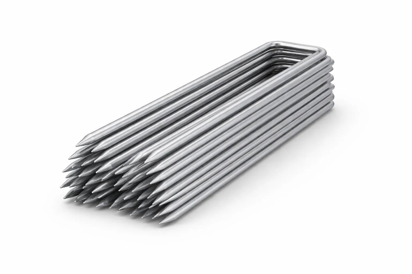 BhoomiBharat 6 Inch U Pins | Heavy Duty Galvanized Weed Mat & Fabric Staples - BhoomiBharat
