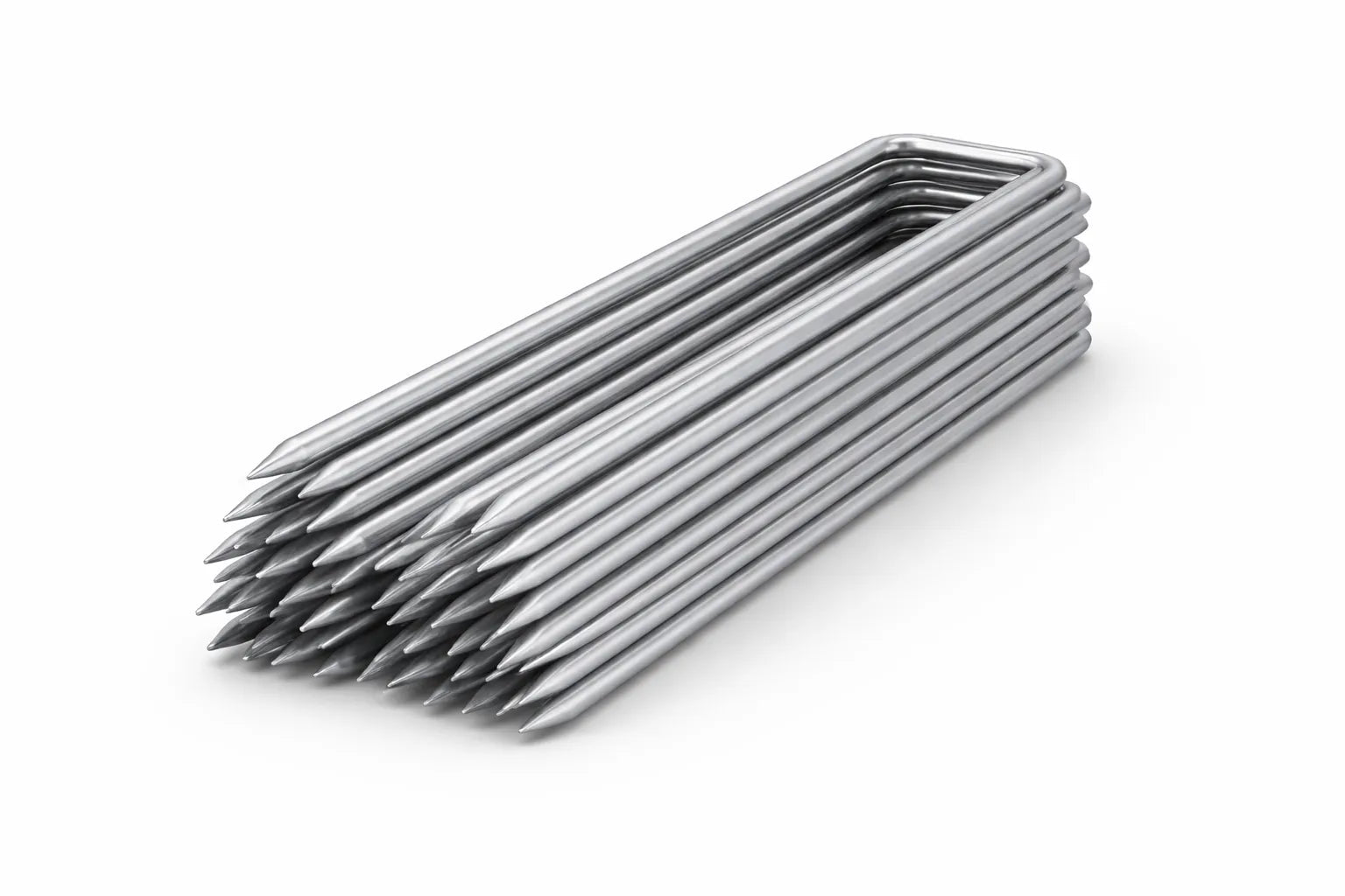 BhoomiBharat 6 Inch U Pins | Heavy Duty Galvanized Weed Mat & Fabric Staples - BhoomiBharat