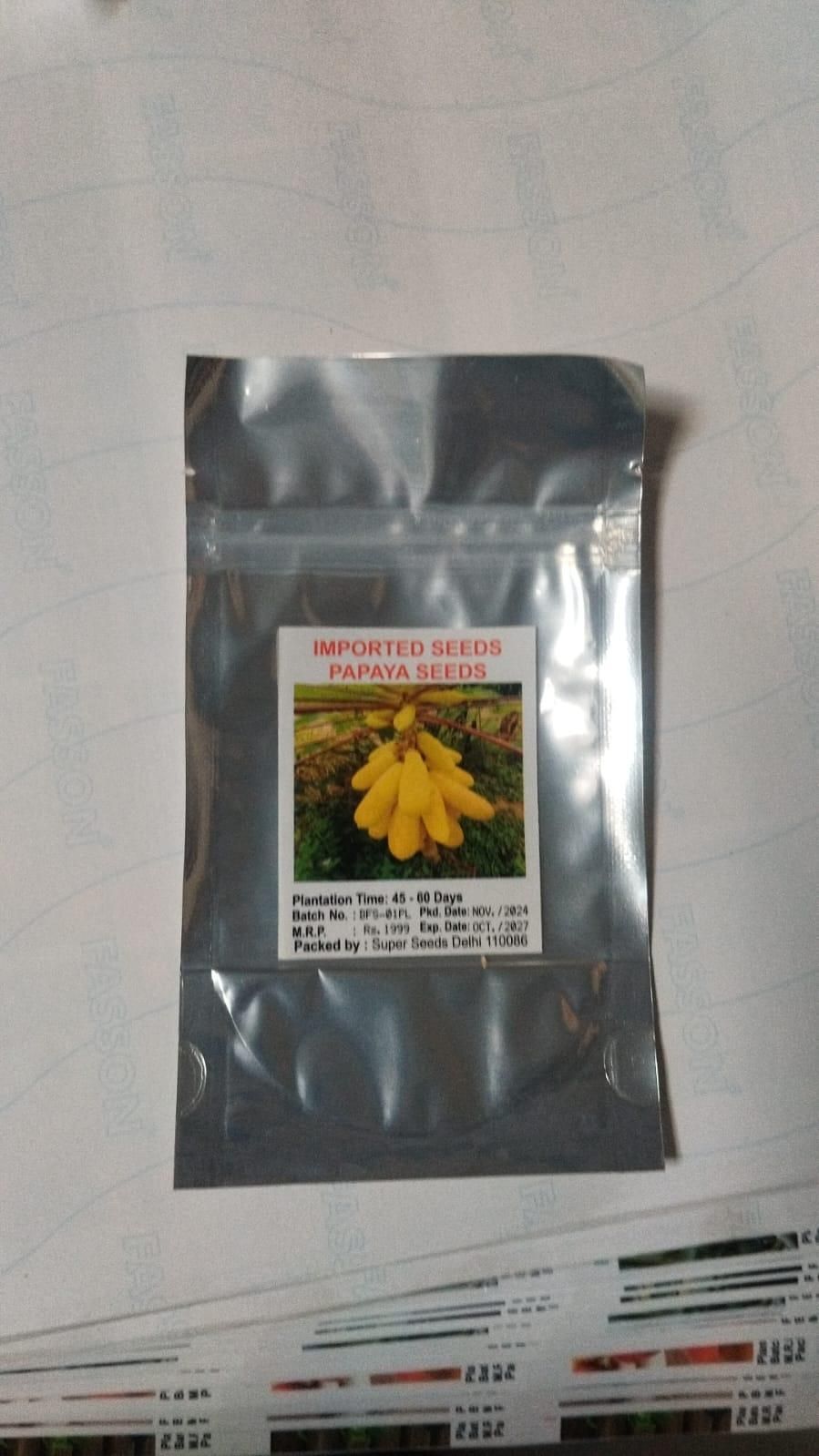 Golden Creamy Papaya Seeds - BhoomiBharat