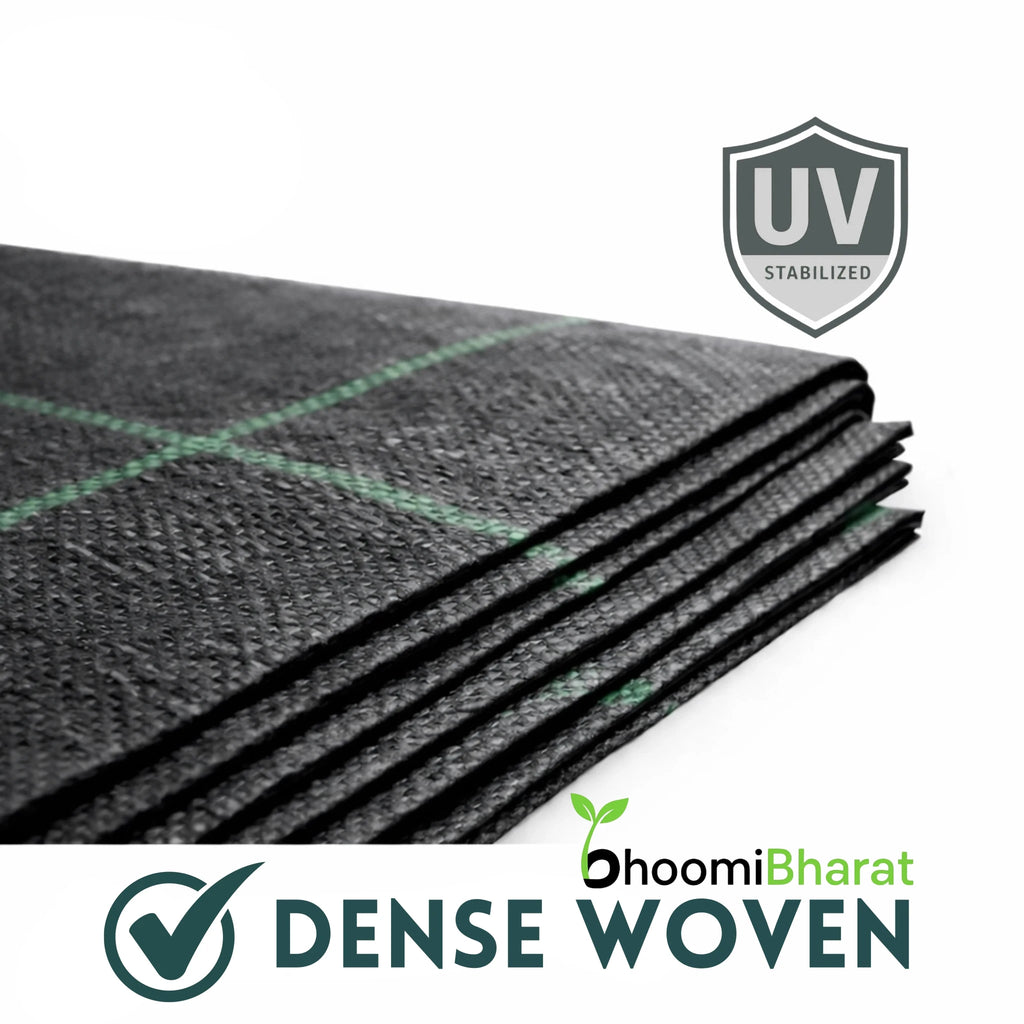 Heavy Duty Weed Control Mats – UV Stabilized Ground Cover for Farming & Gardening - BhoomiBharat