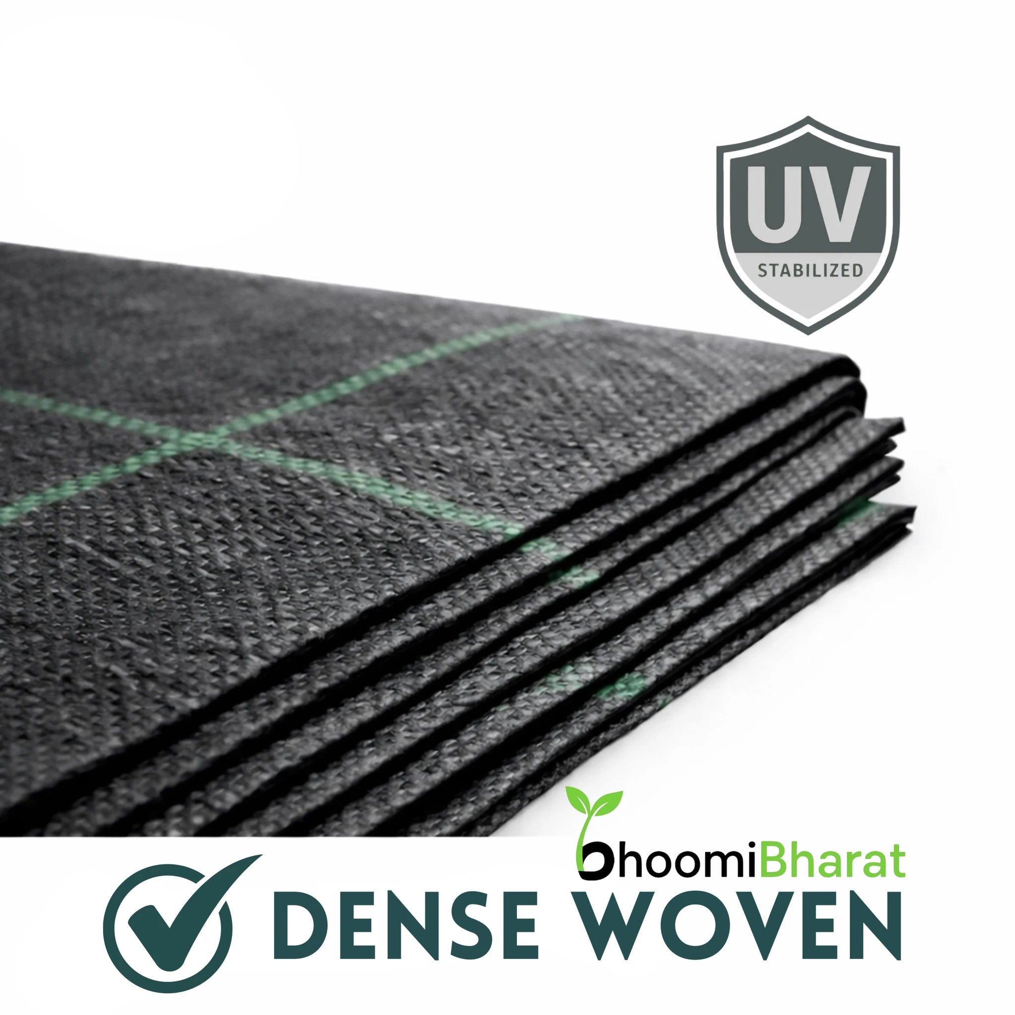 Heavy Duty Weed Control Mats – UV Stabilized Ground Cover for Farming & Gardening - BhoomiBharat