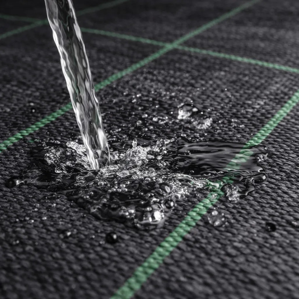 Heavy Duty Weed Mat 3 meter width ( 9.8 Feet) - 120 GSM | UV Stabilized Ground Cover for Garden & Farming - BhoomiBharat