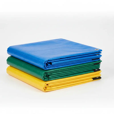 Premium 170 GSM HDPE Tarpaulin Sheet Waterproof UV Stabilized with Reinforced Eyelets - BhoomiBharat