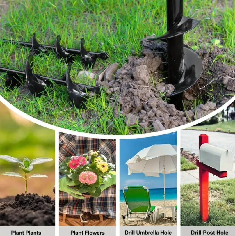 Spiral Hole Non Slip Earth Drill - BhoomiBharat