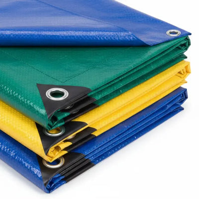 Premium Heavy Duty 170 GSM Tarpaulin Sheet | 100% Pure Virgin HDPE | Waterproof UV Stabilized | Reinforced Eyelets